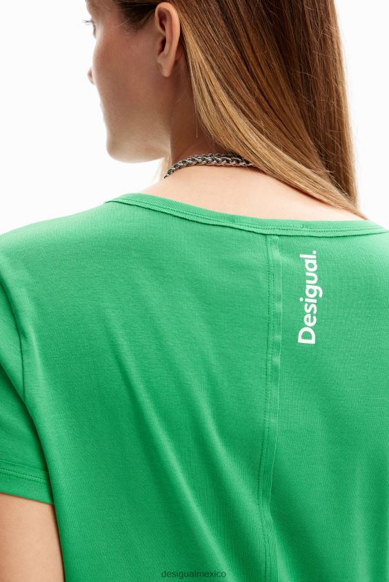 Desigual mujer camiseta con mensaje collage VZ26R0854 ropa