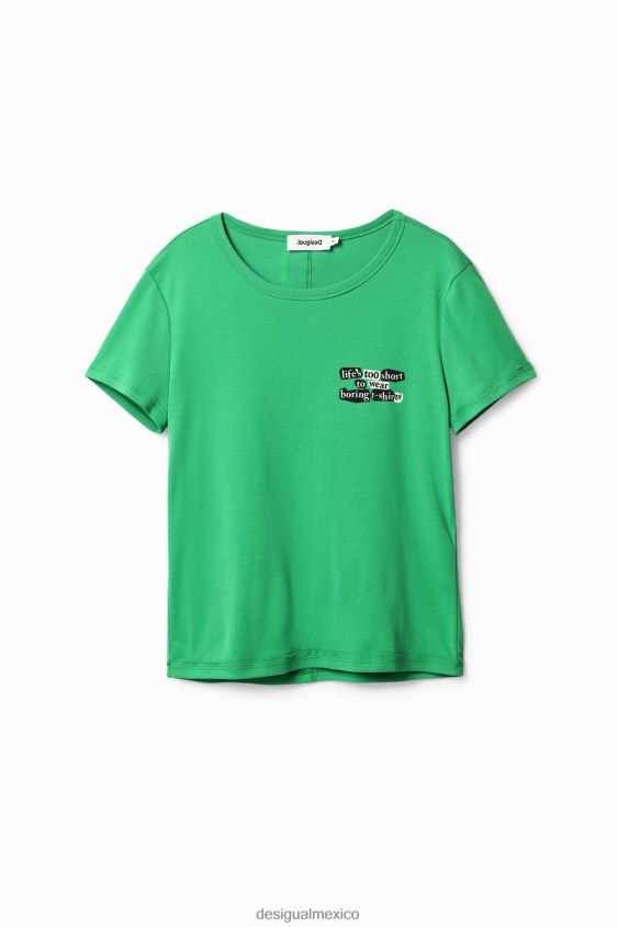 Desigual mujer camiseta con mensaje collage VZ26R0854 ropa