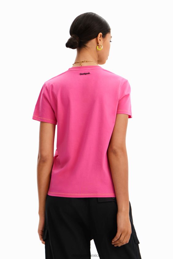 Desigual mujer camiseta con parche de margaritas VZ26R0938 ropa