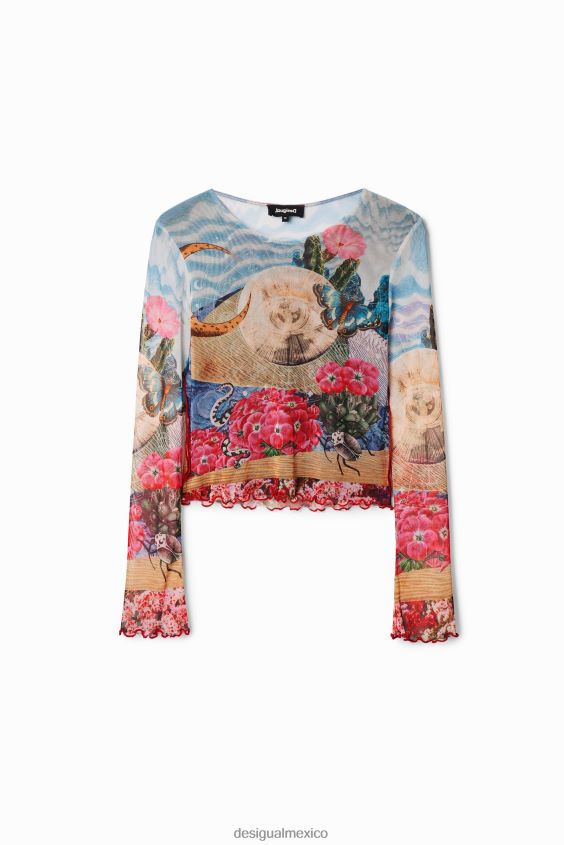 Desigual mujer camiseta corta slim fantasía VZ26R0847 ropa