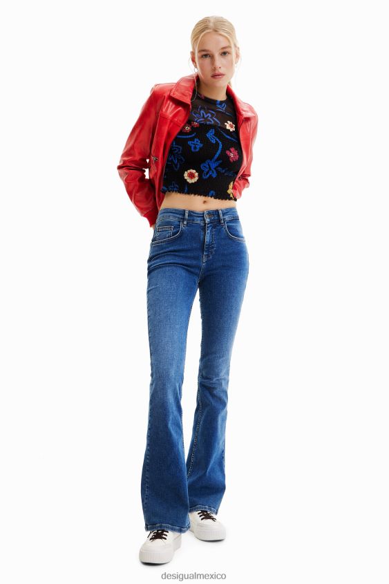 Desigual mujer camiseta corta y ajustada con estampado floral VZ26R0594 ropa