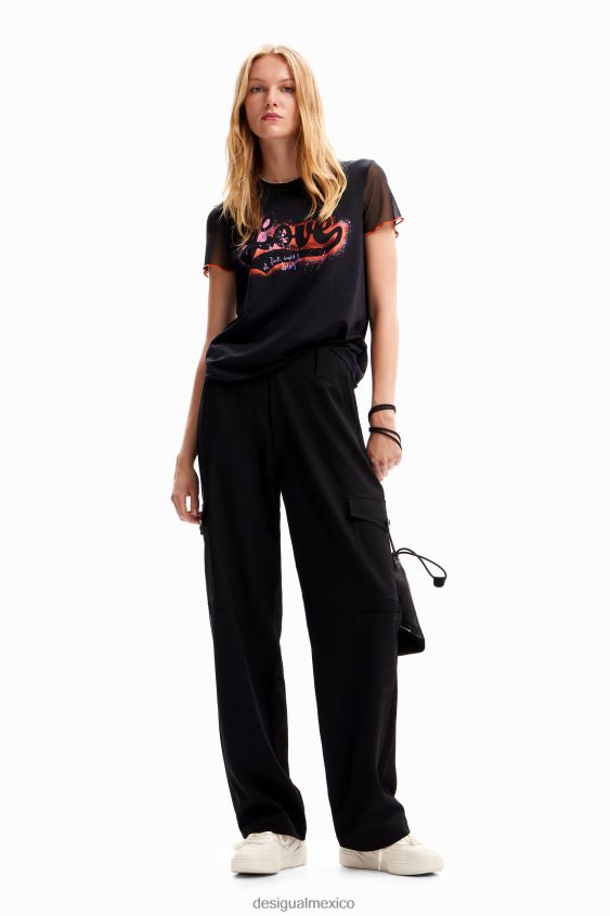 Desigual mujer camiseta de amor graffiti VZ26R036 ropa