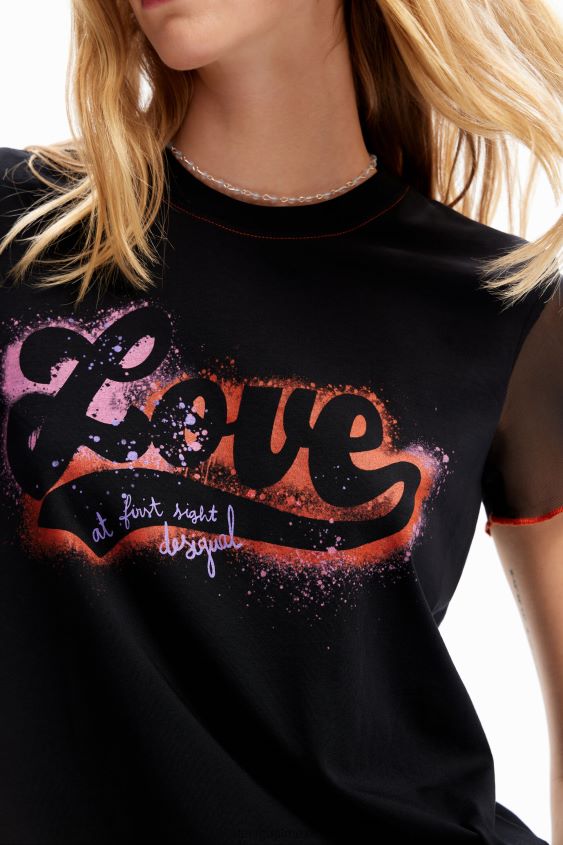 Desigual mujer camiseta de amor graffiti VZ26R036 ropa