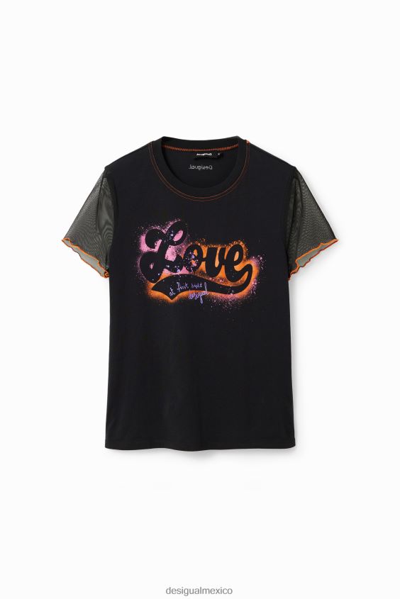 Desigual mujer camiseta de amor graffiti VZ26R036 ropa
