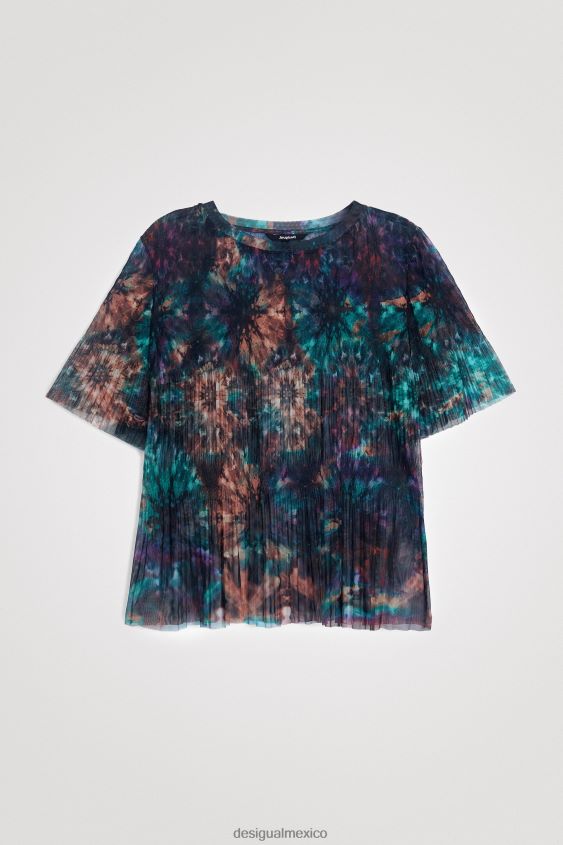 Desigual mujer camiseta de malla con efecto tie-dye VZ26R01123 ropa
