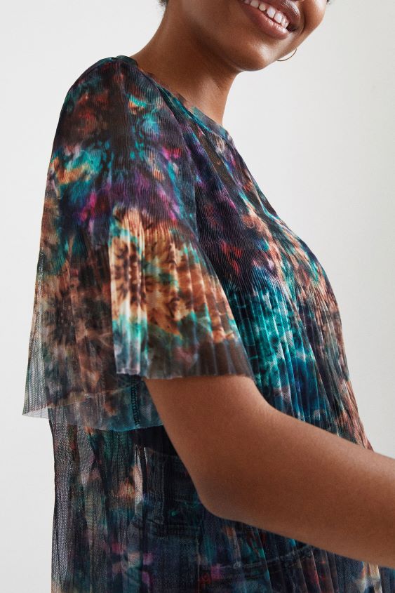 Desigual mujer camiseta de malla con efecto tie-dye VZ26R01123 ropa