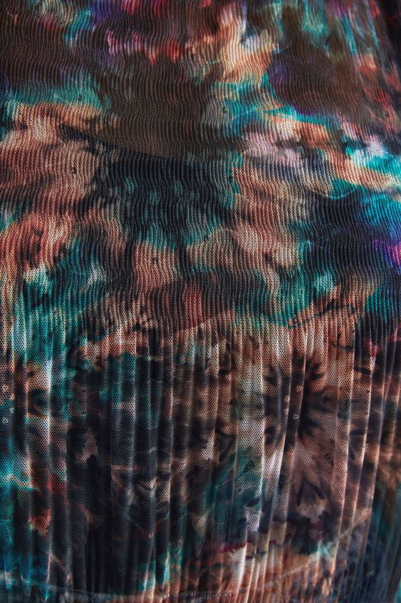 Desigual mujer camiseta de malla con efecto tie-dye VZ26R01123 ropa