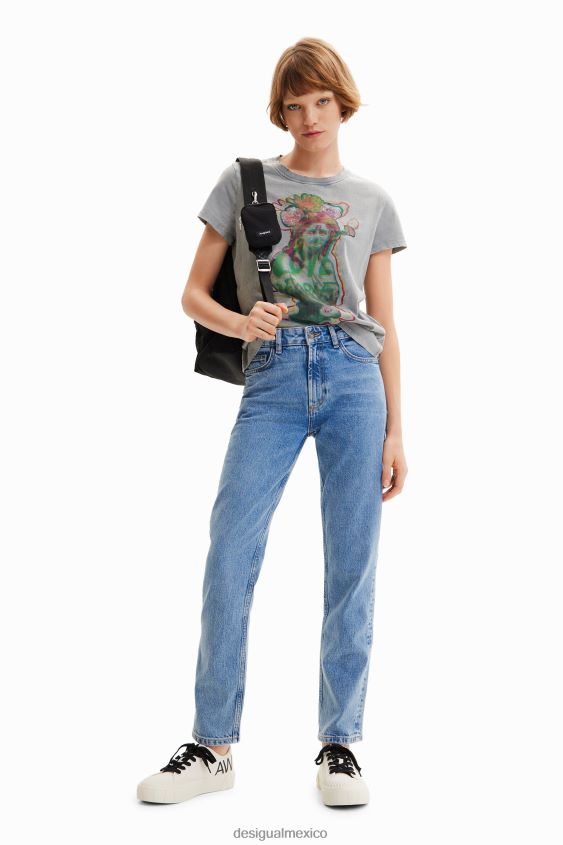 Desigual mujer camiseta de manga corta con busto VZ26R01017 ropa