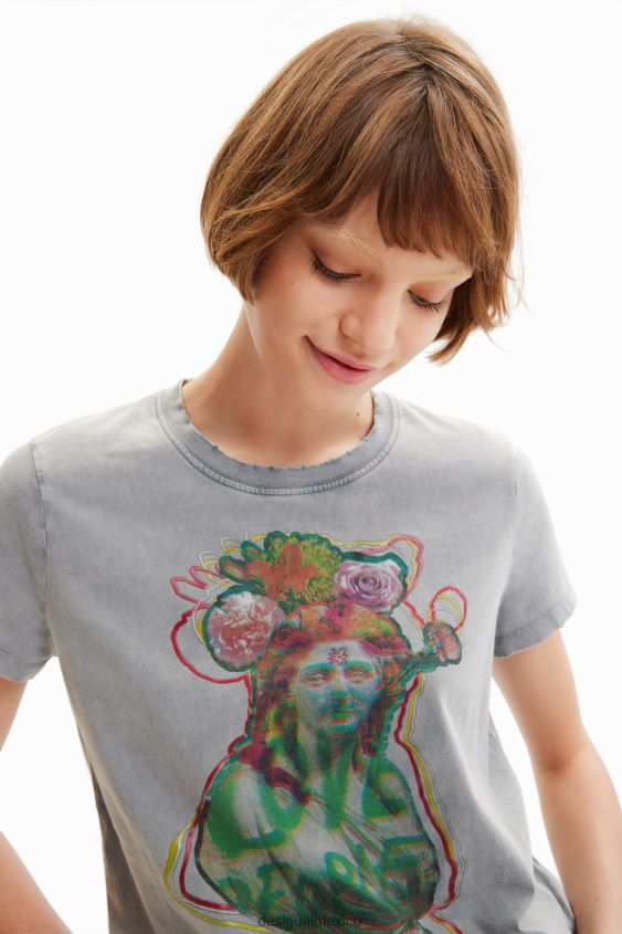 Desigual mujer camiseta de manga corta con busto VZ26R01017 ropa