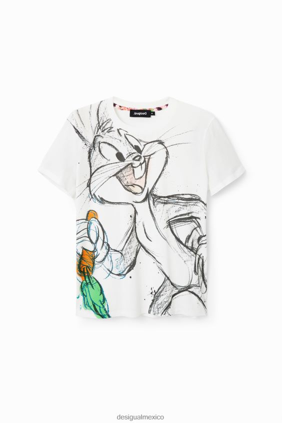 Desigual mujer camiseta de manga corta de bugs bunny VZ26R0885 ropa