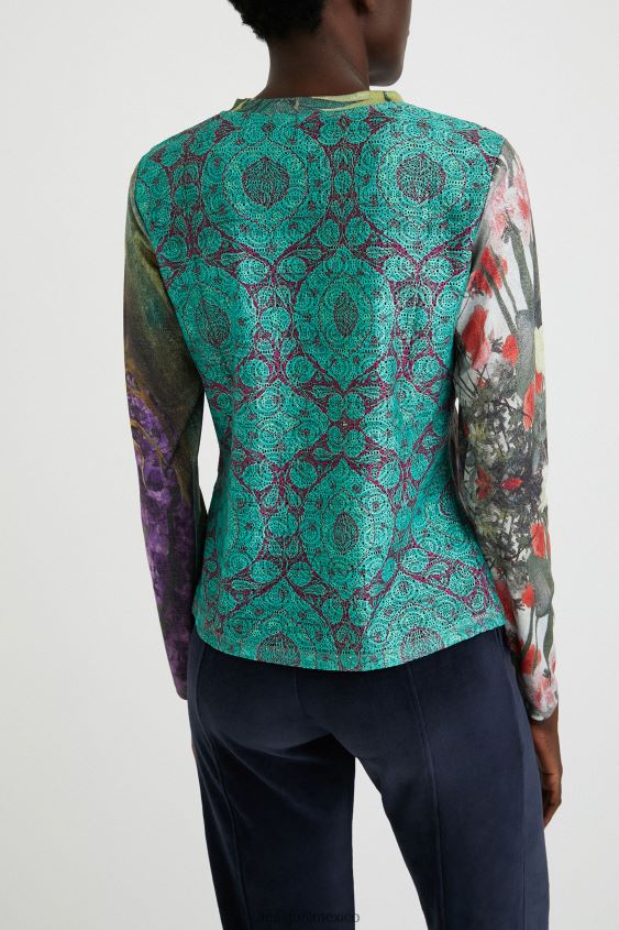 Desigual mujer camiseta de obra de arte VZ26R01105 ropa