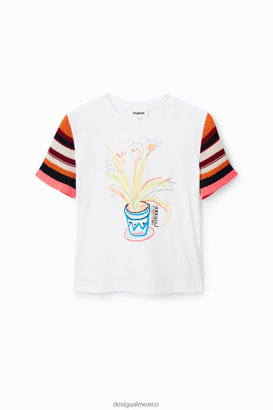 Desigual mujer camiseta de punto a rayas VZ26R0389 ropa