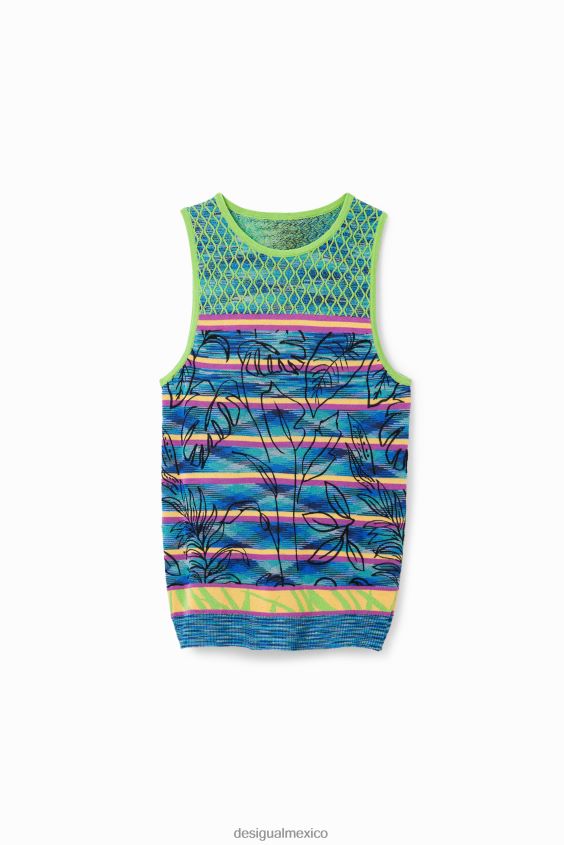 Desigual mujer camiseta de punto a rayas VZ26R0457 ropa