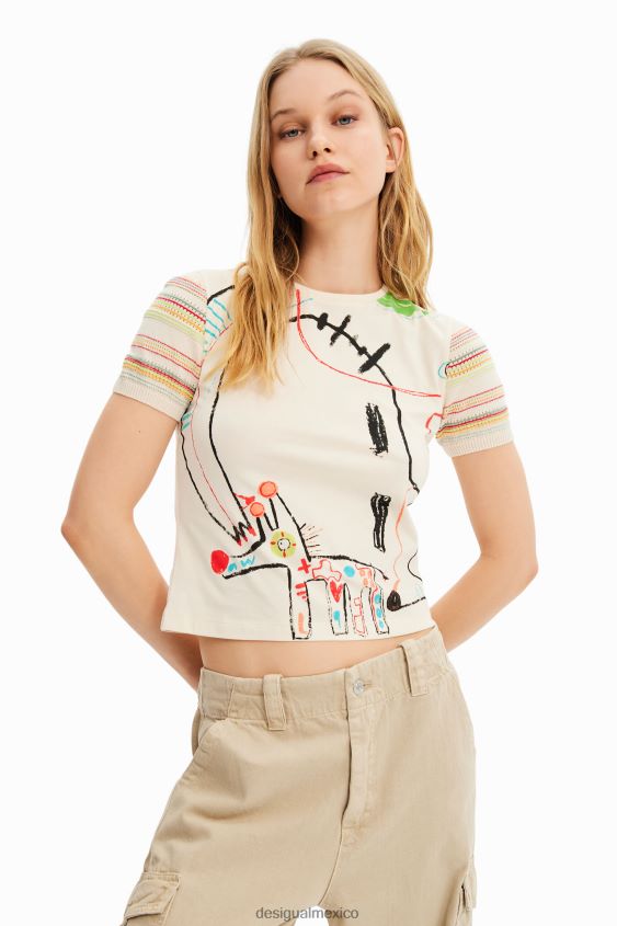 Desigual mujer camiseta de punto arty VZ26R01008 ropa