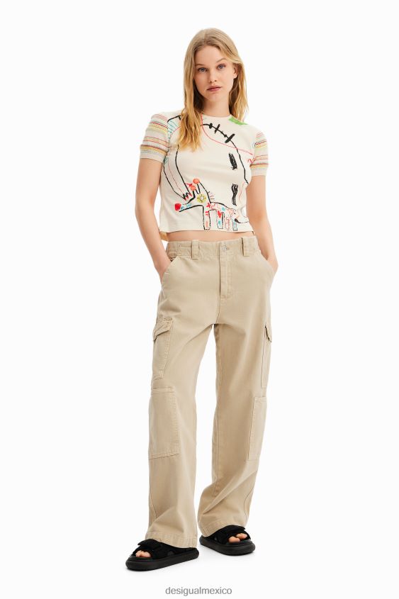Desigual mujer camiseta de punto arty VZ26R01008 ropa