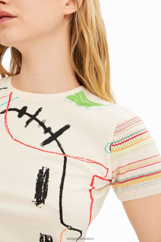 Desigual mujer camiseta de punto arty VZ26R01008 ropa