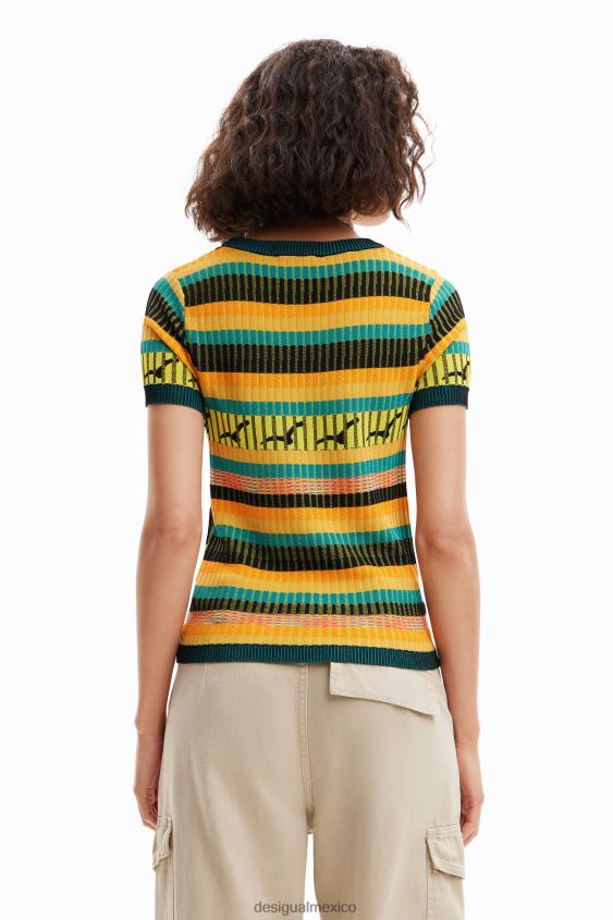 Desigual mujer camiseta de punto con paisaje VZ26R0889 ropa