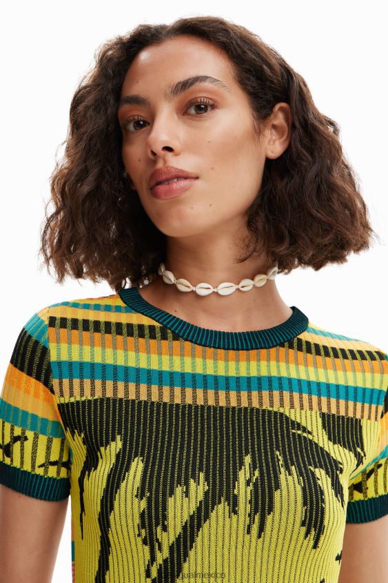 Desigual mujer camiseta de punto con paisaje VZ26R0889 ropa