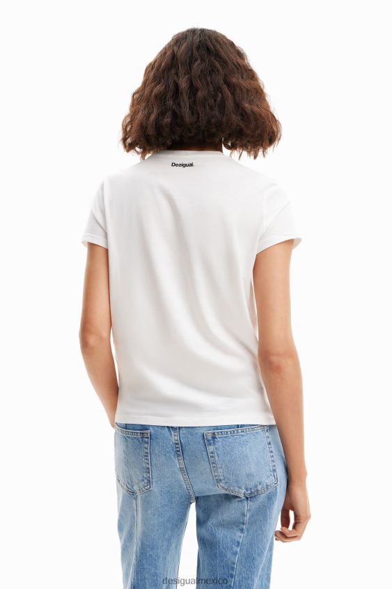 Desigual mujer camiseta del corazón de la paz VZ26R0925 ropa