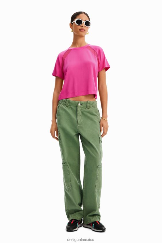 Desigual mujer camiseta deportiva corta de malla VZ26R0664 ropa