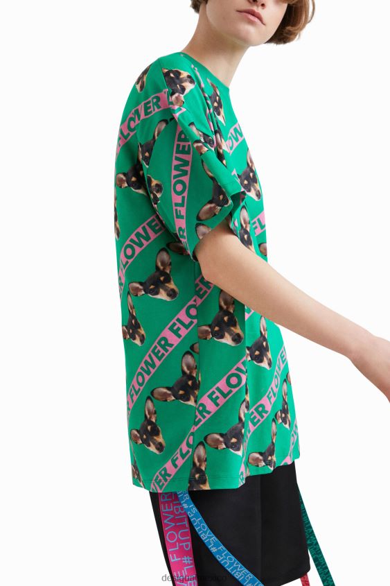 Desigual mujer camiseta extragrande unisex johnson hartig VZ26R01043 ropa