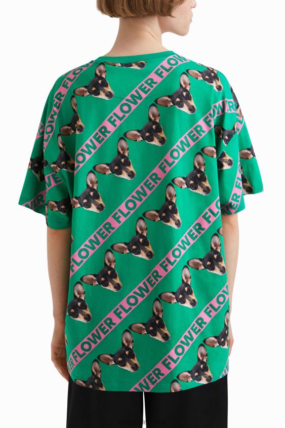Desigual mujer camiseta extragrande unisex johnson hartig VZ26R01043 ropa