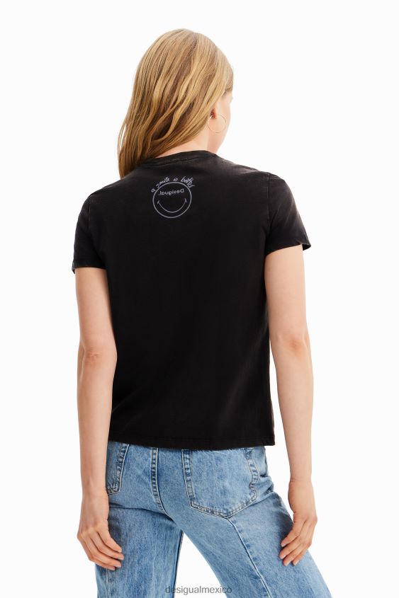 Desigual mujer camiseta flores sonrientes VZ26R01018 ropa