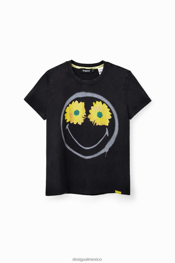 Desigual mujer camiseta flores sonrientes VZ26R01018 ropa