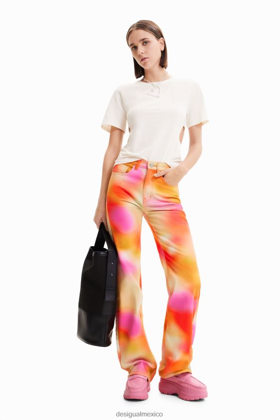 Desigual mujer camiseta maitrepierre con aberturas VZ26R0413 ropa