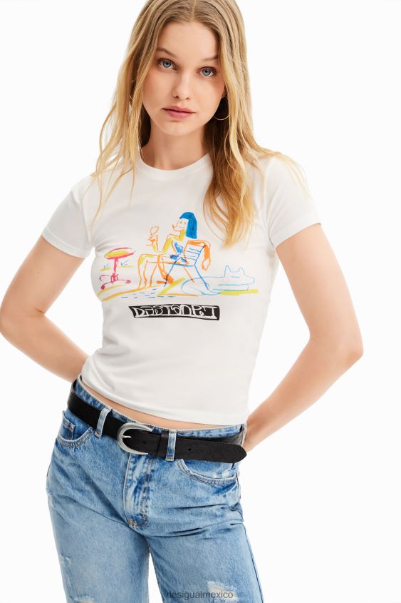Desigual mujer camiseta manga corta con ilustración VZ26R0773 ropa