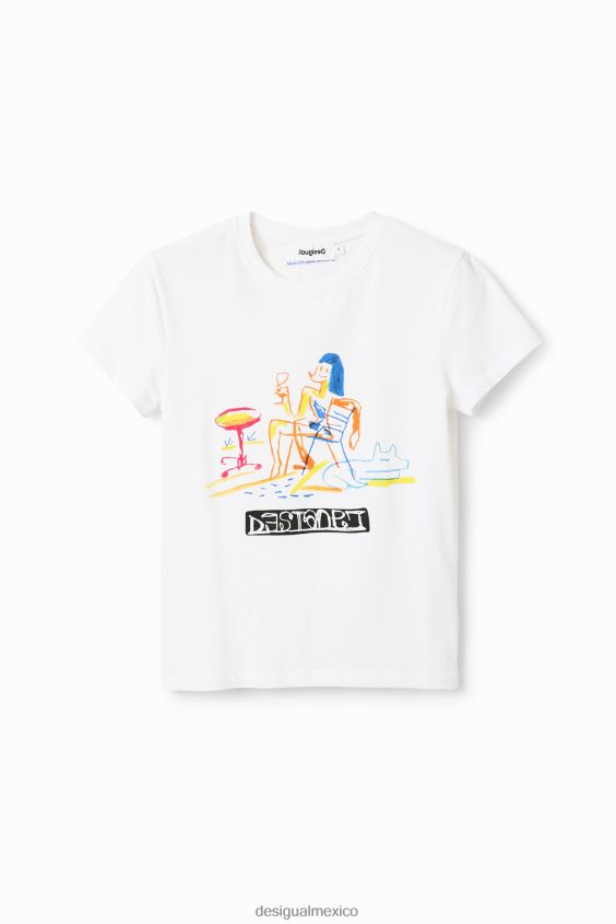 Desigual mujer camiseta manga corta con ilustración VZ26R0773 ropa