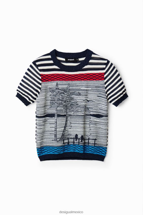 Desigual mujer camiseta marinera tejida VZ26R01001 ropa
