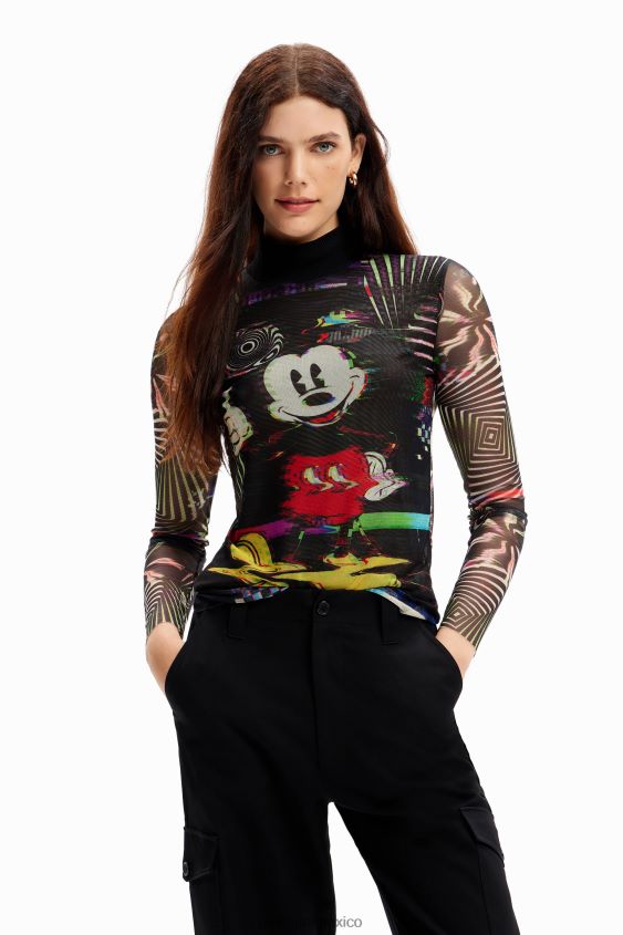 Desigual mujer camiseta mickey mouse de tul VZ26R072 ropa