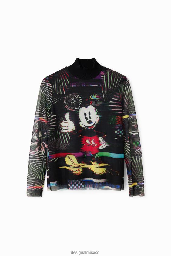 Desigual mujer camiseta mickey mouse de tul VZ26R072 ropa