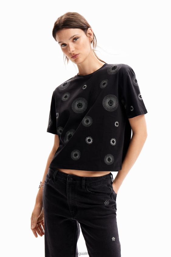 Desigual mujer camiseta oversize bordada VZ26R099 ropa
