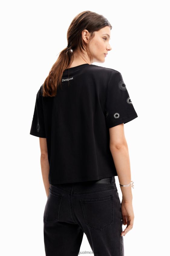 Desigual mujer camiseta oversize bordada VZ26R099 ropa