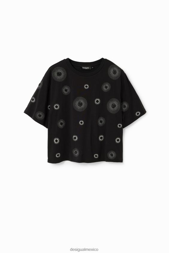 Desigual mujer camiseta oversize bordada VZ26R099 ropa