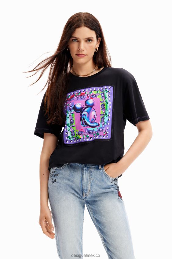 Desigual mujer camiseta oversize de mickey mouse VZ26R079 ropa