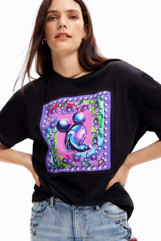 Desigual mujer camiseta oversize de mickey mouse VZ26R079 ropa