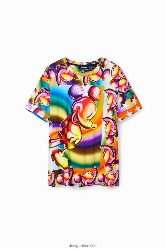 Desigual mujer camiseta oversize de mickey mouse multicolor VZ26R014 ropa