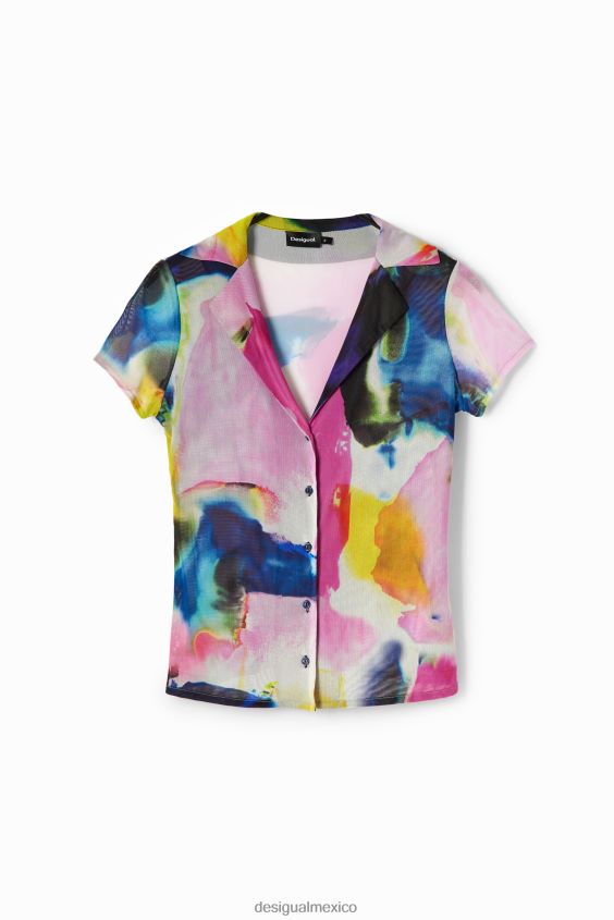 Desigual mujer camiseta resort de tul acuarela VZ26R01141 ropa