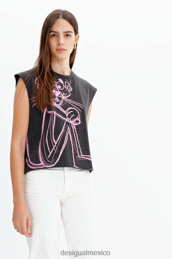 Desigual mujer camiseta sin mangas pantera rosa VZ26R0296 ropa