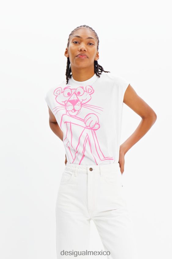 Desigual mujer camiseta sin mangas pantera rosa VZ26R0852 ropa