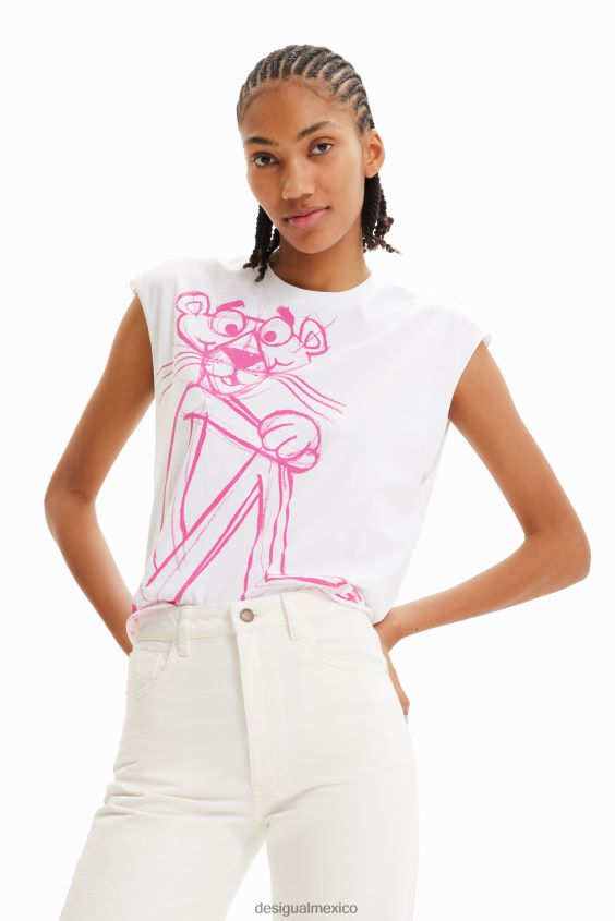 Desigual mujer camiseta sin mangas pantera rosa VZ26R0852 ropa