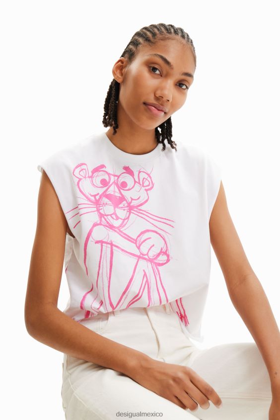 Desigual mujer camiseta sin mangas pantera rosa VZ26R0852 ropa