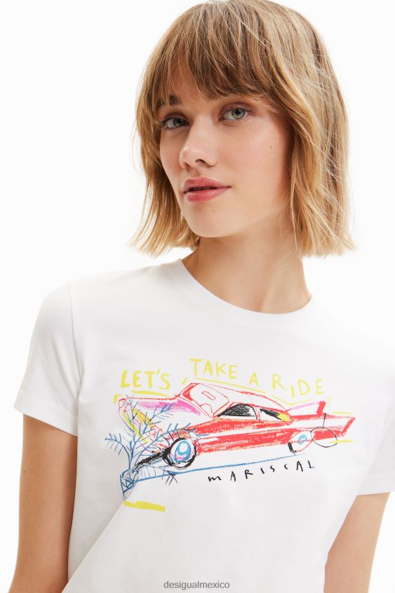 Desigual mujer camiseta slim con ilustración VZ26R0532 ropa