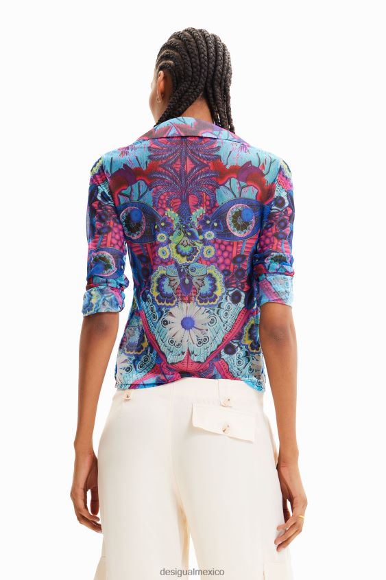 Desigual mujer metro. camisa corta slim de christian lacroix VZ26R0376 ropa