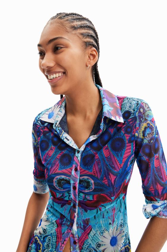 Desigual mujer metro. camisa corta slim de christian lacroix VZ26R0376 ropa