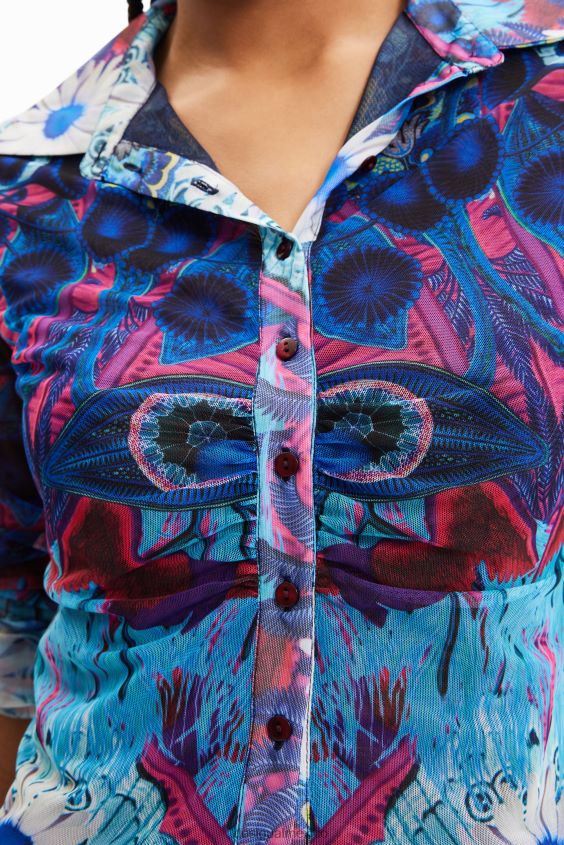 Desigual mujer metro. camisa corta slim de christian lacroix VZ26R0376 ropa