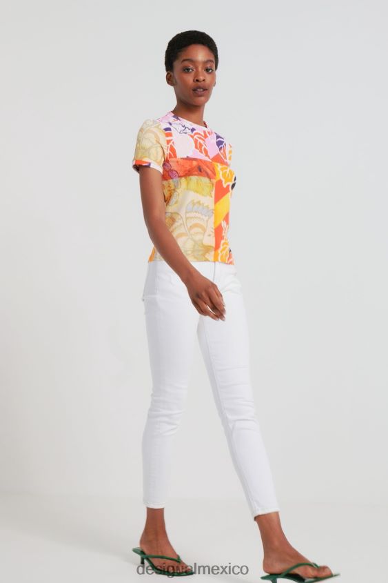 Desigual mujer metro. camiseta de canalé de christian lacroix VZ26R01029 ropa